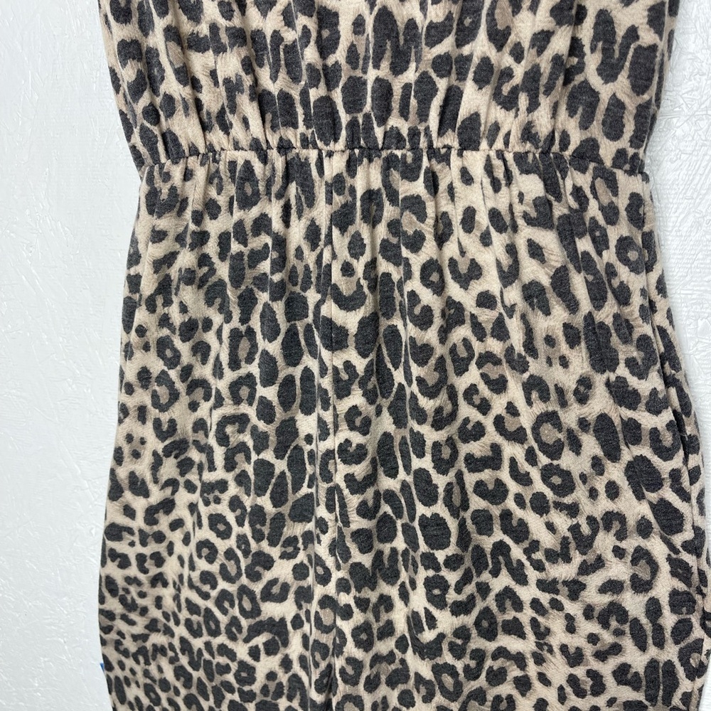 Lilypad Animal Print Sleeveless Jumpsuit One-Piece Romper Pockets Casual Medium - Picture 13 of 16